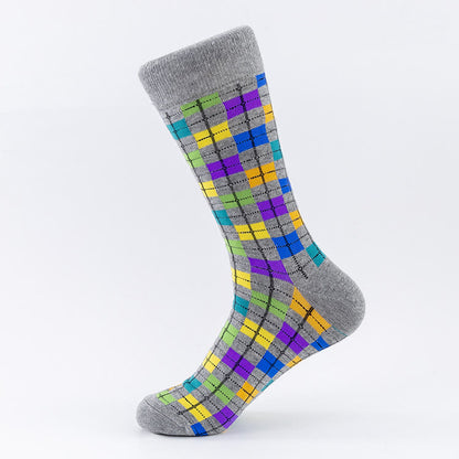 Plaid Heart Crew Socks(5 Pairs) - image 4