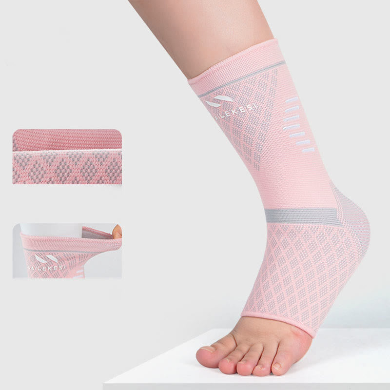 Plus Size Sports Breathable Ankle Braces(2 Pairs) - Pink - EU41-43(US7.5-9) - image 8