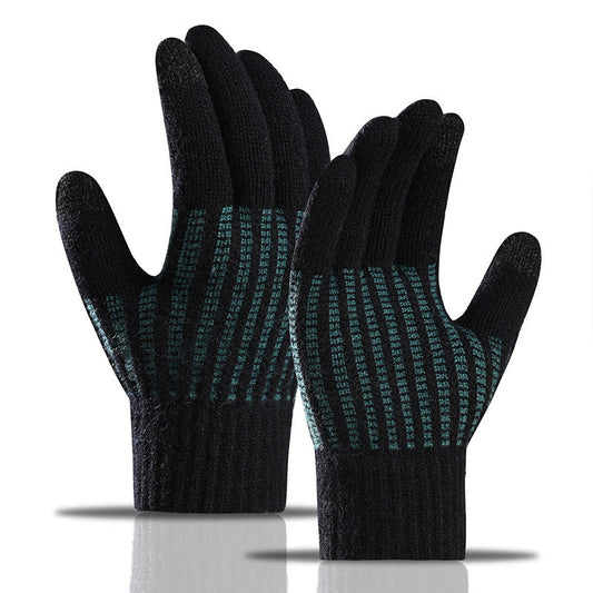 Thickening Warmth Gloves - Black - One Size - image 0