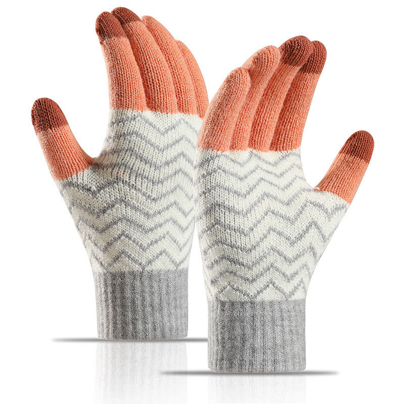 Winter Ripple Gloves - Orange - One Size - image 4