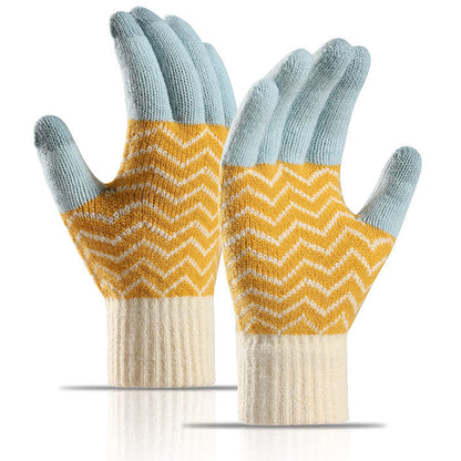Winter Ripple Gloves - Blue - One Size - image 5