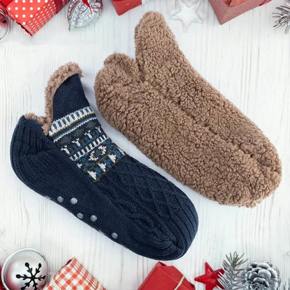 Plus Size Thickened Knitted Home Slipper Socks - image 11
