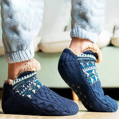 Plus Size Thickened Knitted Home Slipper Socks - image 5