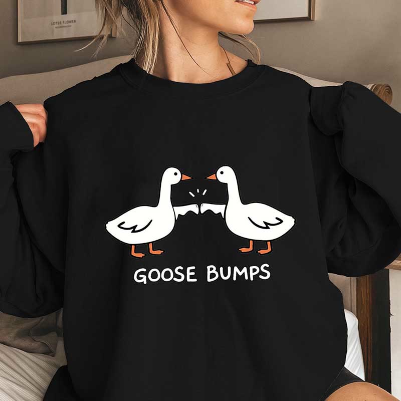 Plus Size Goose Bumps Sweatshirt - Black - 3XL - image 3