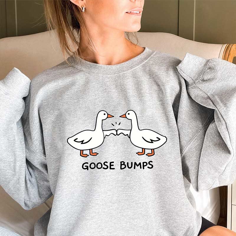 Plus Size Goose Bumps Sweatshirt - Grey - 3XL - image 1