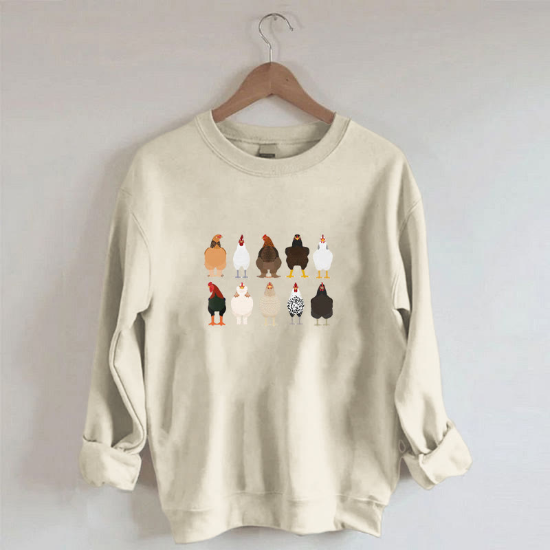 Plus Size Chick Print Sweatshirt - image 0