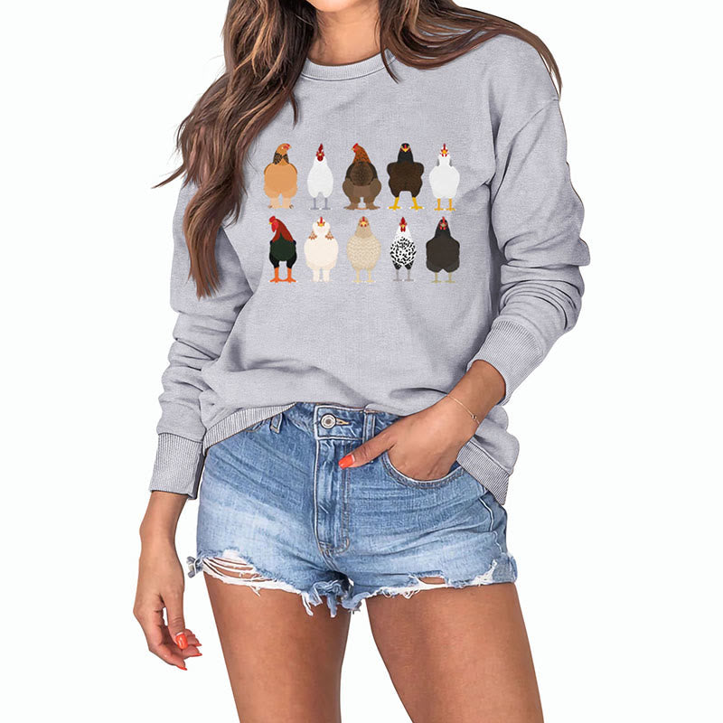 Plus Size Chick Print Sweatshirt - image 24