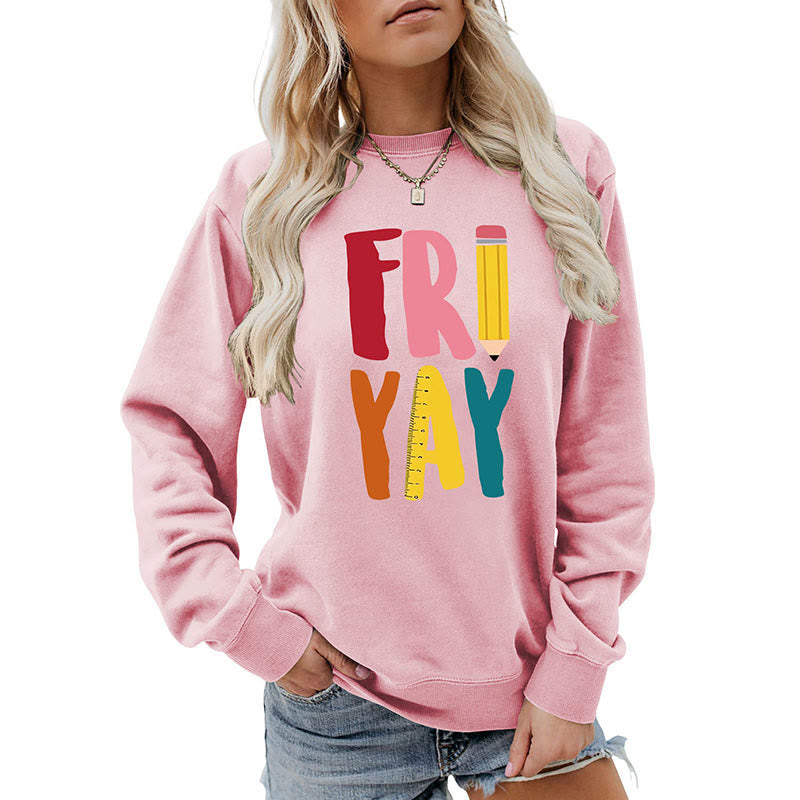 Plus Size Friday Pencil Print Sweatshirt - image 19