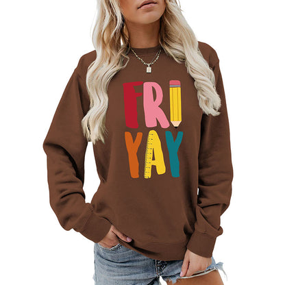 Plus Size Friday Pencil Print Sweatshirt - image 12
