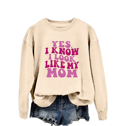 Plus Size Purple Letters Sweatshirt - Apricot - 2XL - image 1