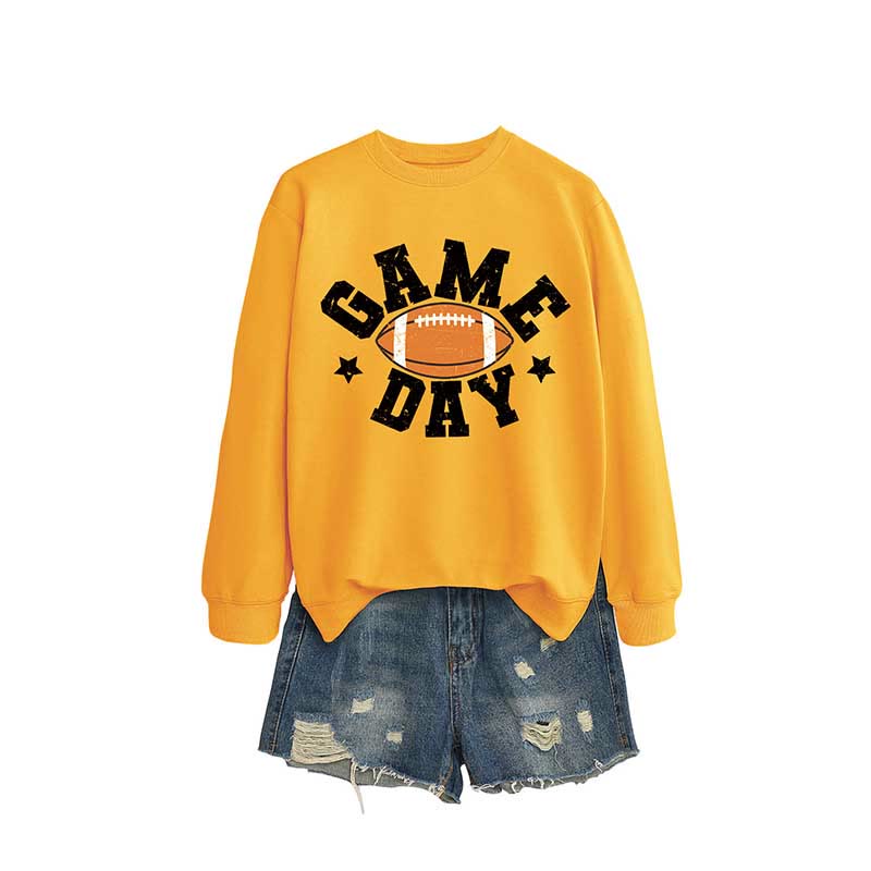 Plus Size Game Day Sweatshirt - Yellow - 2XL - image 7