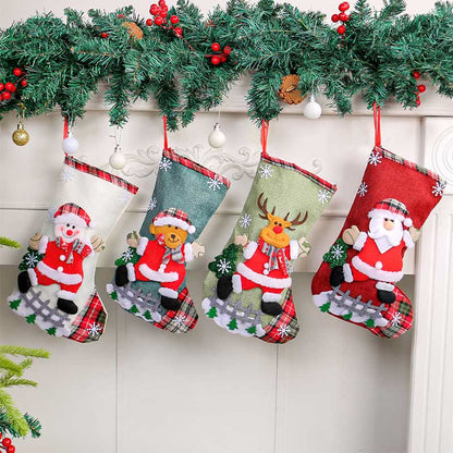Plus Size Christmas Large Handing Socks(4 Pairs) - image 1