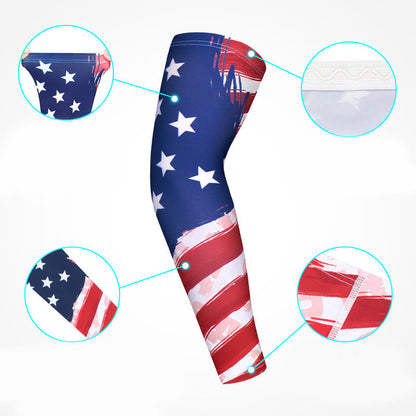 American Flag Compression Arm Sleeves