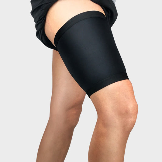 Solid Color Sports Thigh Compression Sleeve - image 0