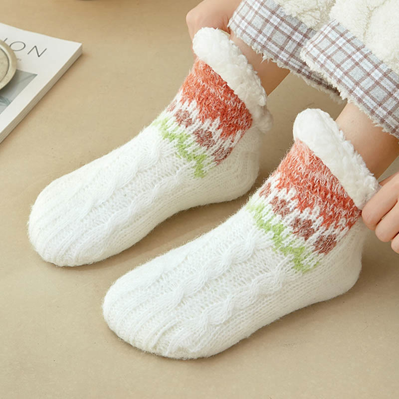 Plus Size Lambswool Slipper Socks