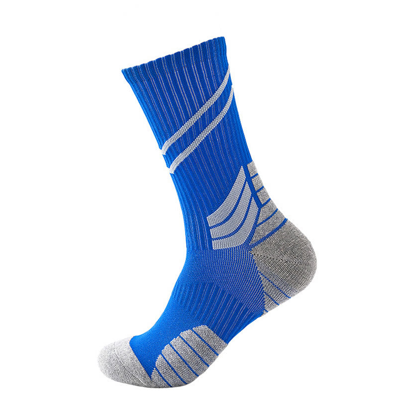 Stripe Slash Quarter Compression Socks(7 Pairs) - Blue - EU38-45(US5-11) - image 5