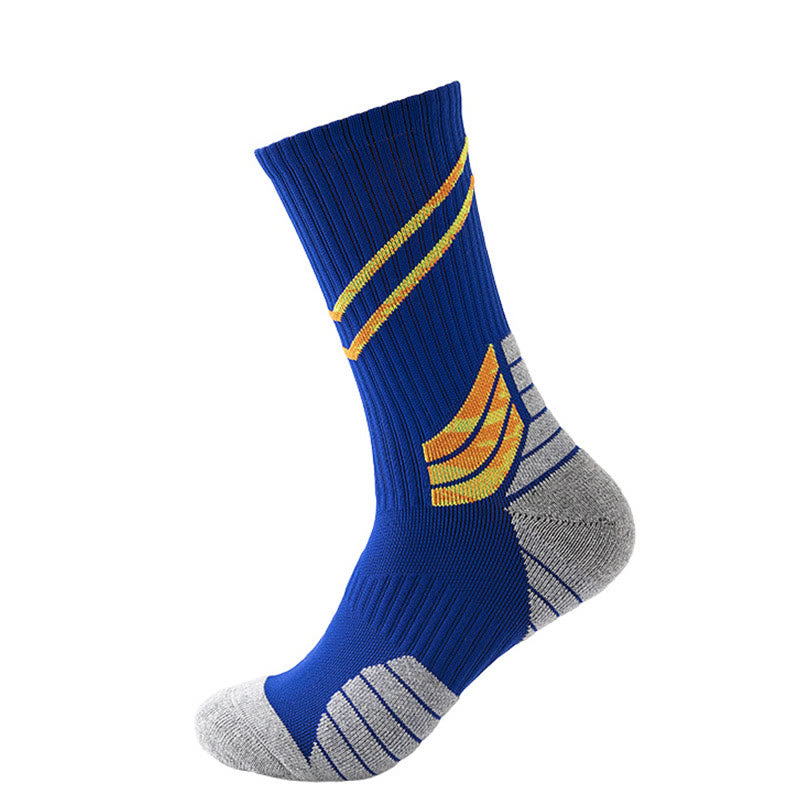 Stripe Slash Quarter Compression Socks(7 Pairs) - Navy Blue - EU38-45(US5-11) - image 3