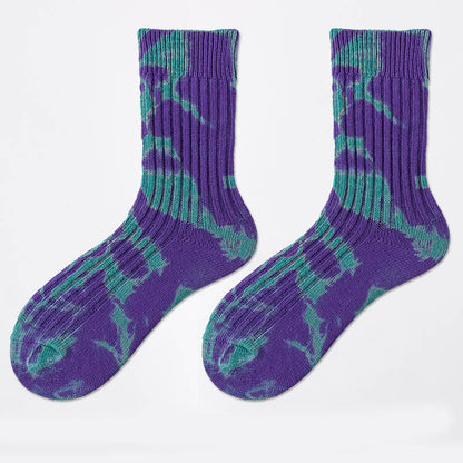 Street Tide Quarter Socks(3 Pairs) - Purple - EU38-43(US5-9) - image 11