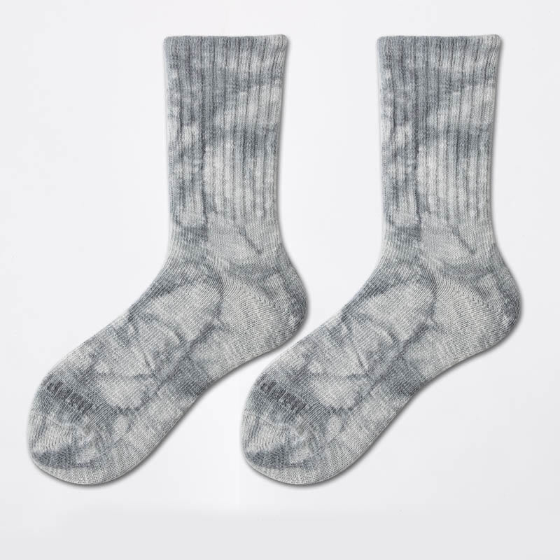 Workwear Tie Dye Quarter Socks(3 Pairs) - Grey - EU38-43(US5-9) - image 8