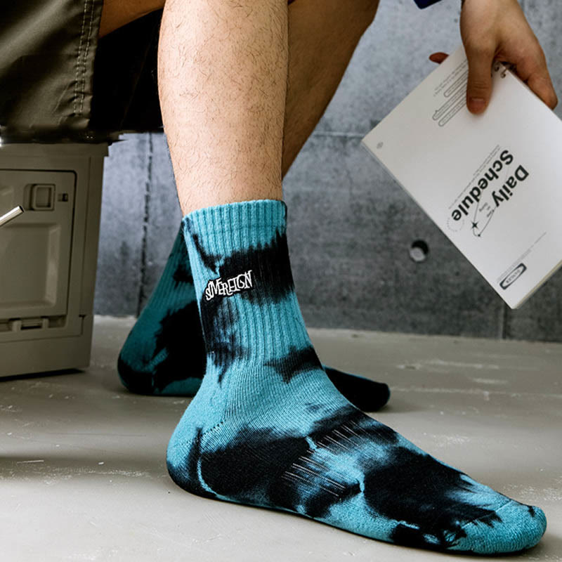 Letter Embroidery Quarter Socks(3 Pairs) - image 4