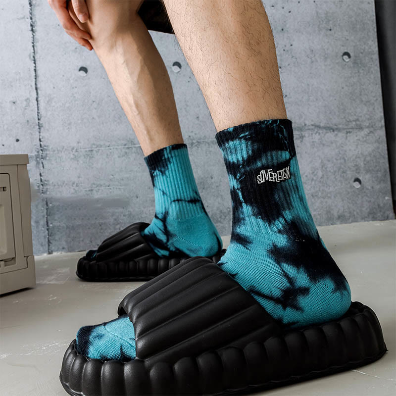 Letter Embroidery Quarter Socks(3 Pairs) - image 5