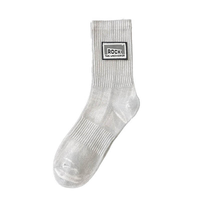 Rock Quarter Socks(3 Pairs) - Grey - EU38-43(US5-9) - image 8