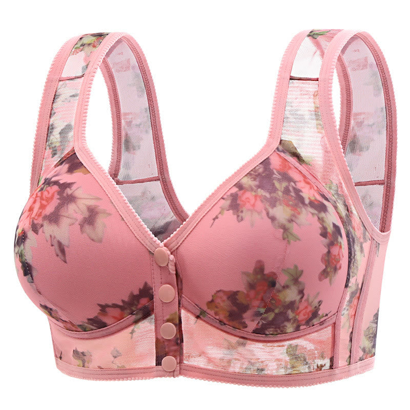 Ultra Soft Wireless Bra - Pink - 5XL - image 1