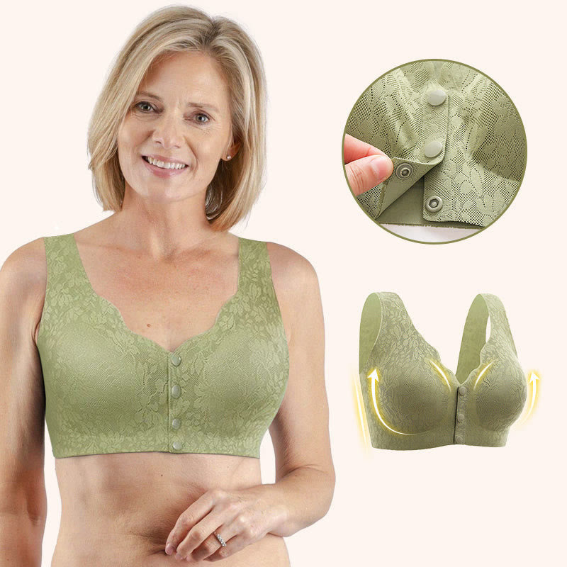 Button Front Comfy Wireless Bras(2 Packs) - image 0