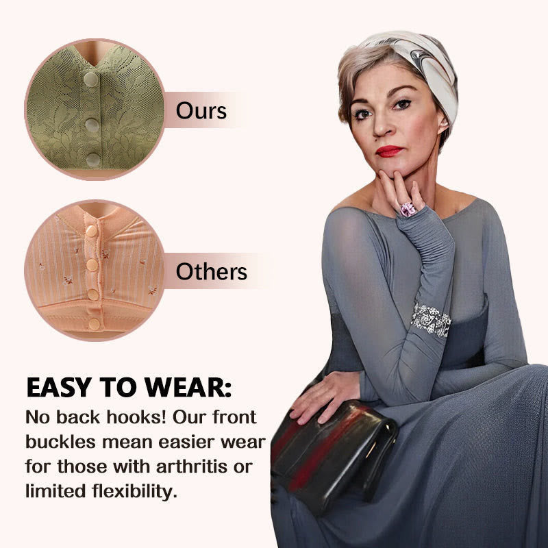 Button Front Comfy Wireless Bras(2 Packs) - image 2