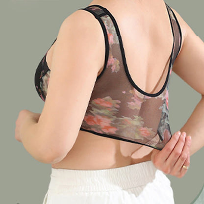 Mesh Printed Wireless Bras(2 Packs) - image 2