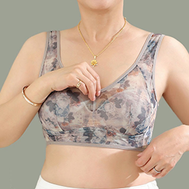 Mesh Printed Wireless Bras(2 Packs) - image 7