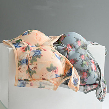 Mesh Printed Wireless Bras(2 Packs) - image 9