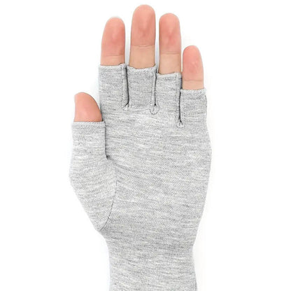 Moisture Wicking Fabric Compression Gloves - Grey - XL - image 4
