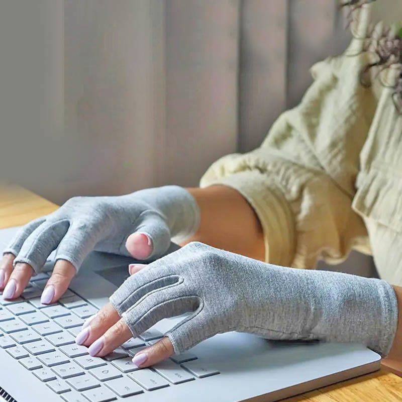 Moisture Wicking Fabric Compression Gloves - image 1