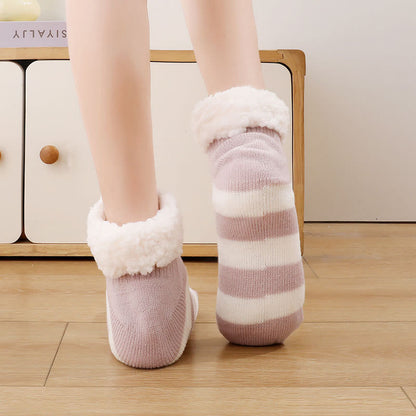 Plus Size Wide Stripes Slipper Socks - image 5