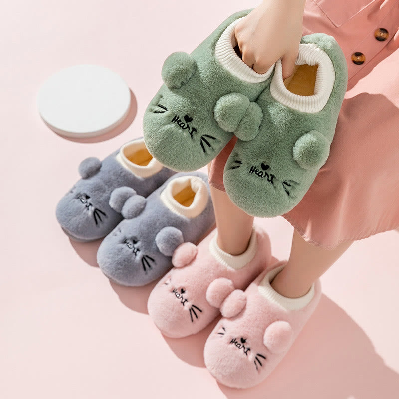 Plus Size Cartoon Cat Slippers - image 3