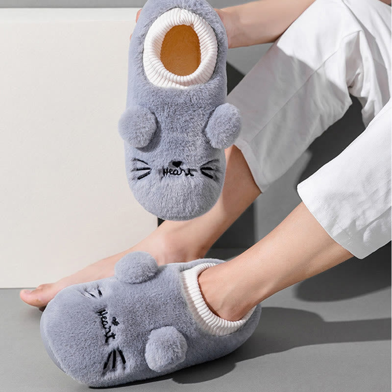 Plus Size Cartoon Cat Slippers - image 1