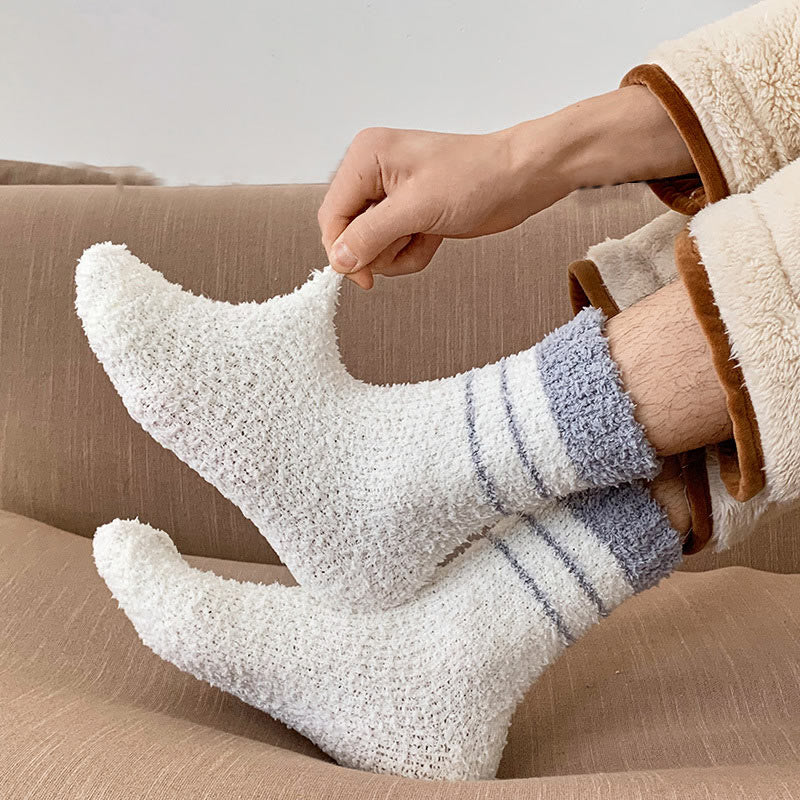 Coral Fleece Quarter Socks(6 Pairs) - image 6