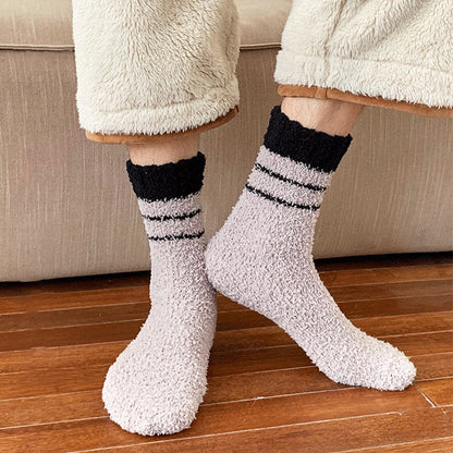 Coral Fleece Quarter Socks(6 Pairs) - image 4