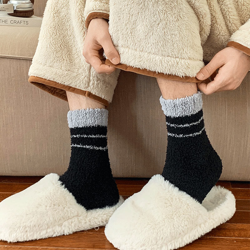 Coral Fleece Quarter Socks(6 Pairs) - image 7