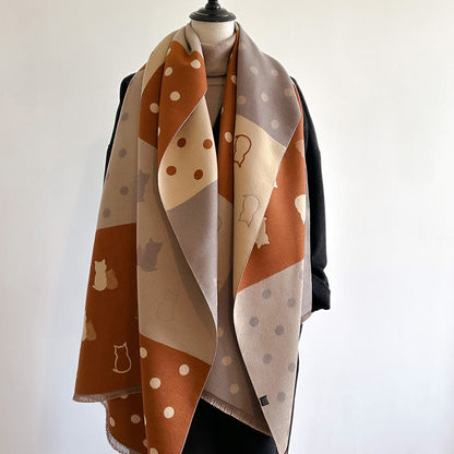 Polka Dots Soft Blanket Scarf - image 5