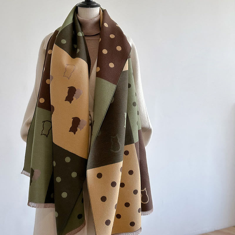 Polka Dots Soft Blanket Scarf - image 6