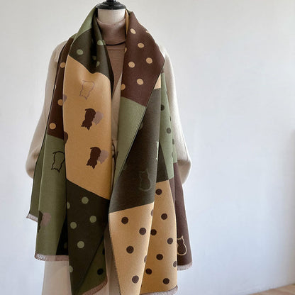 Polka Dots Soft Blanket Scarf - image 6