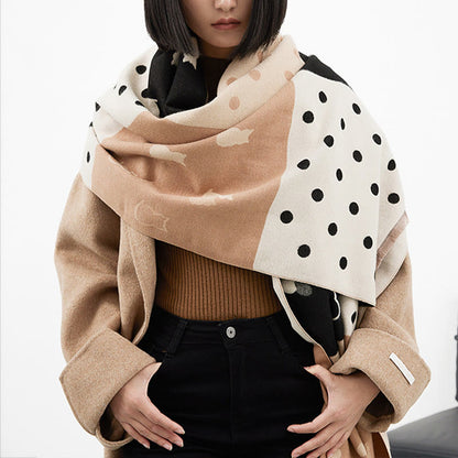 Polka Dots Soft Blanket Scarf - image 0