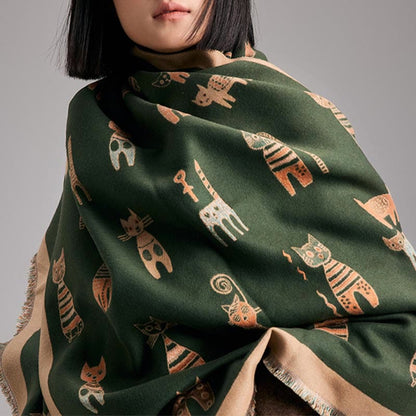 Cute Painting Blanket Scarf - image 2