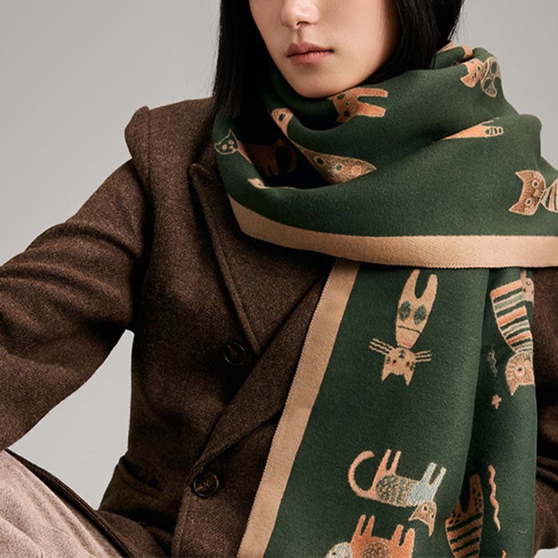 Cute Painting Blanket Scarf - image 3