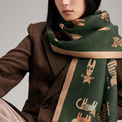 Cute Painting Blanket Scarf - image 3