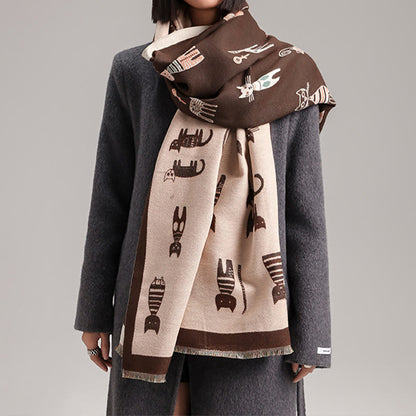 Cute Painting Blanket Scarf - image 0