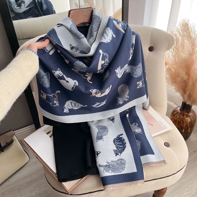 Stylish Cat Soft Blanket Scarf - image 4