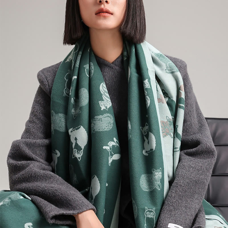 Stylish Cat Soft Blanket Scarf - image 2